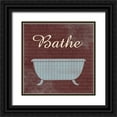 thumbnail image 1 of Gibbons, Lauren 20x20 Black Ornate Wood Framed with Double Matting Museum Art Print Titled - Bathe, 1 of 4