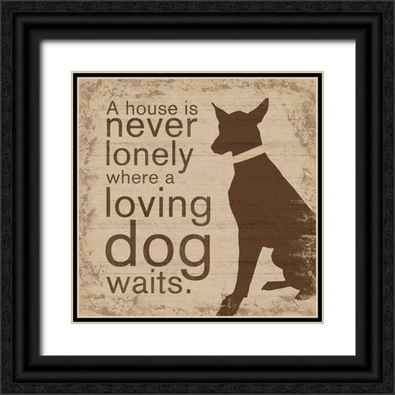 Gibbons, Lauren 20x20 Black Ornate Wood Framed with Double Matting Museum Art Print Titled - Lonely House