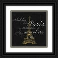 thumbnail image 1 of Gibbons, Lauren 20x20 Black Ornate Wood Framed with Double Matting Museum Art Print Titled - Paris Square BG, 1 of 4