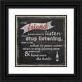 thumbnail image 1 of Gibbons, Lauren 20x20 Black Ornate Wood Framed with Double Matting Museum Art Print Titled - Real Friend, 1 of 4