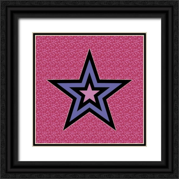 Gibbons, Lauren 20x20 Black Ornate Wood Framed with Double Matting Museum Art Print Titled - Star C