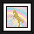 thumbnail image 1 of Gibbons, Lauren 20x20 Black Ornate Wood Framed with Double Matting Museum Art Print Titled - Unicorn 1, 1 of 4