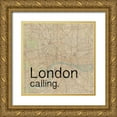 thumbnail image 1 of Gibbons, Lauren 20x20 Gold Ornate Wood Framed with Double Matting Museum Art Print Titled - Map London, 1 of 4