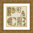 thumbnail image 1 of Gibbons, Lauren 20x20 Gold Ornate Wood Framed with Double Matting Museum Art Print Titled - Peace, 1 of 4