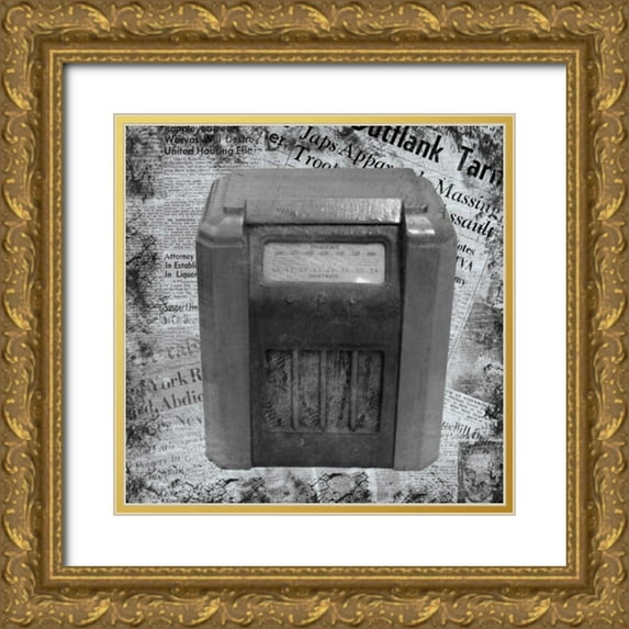 Gibbons, Lauren 20x20 Gold Ornate Wood Framed with Double Matting Museum Art Print Titled - Vintage Radio