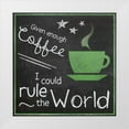 thumbnail image 1 of Gibbons, Lauren 20x20 White Modern Wood Framed Museum Art Print Titled - Green Coffe World, 1 of 4
