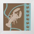 thumbnail image 1 of Gibbons, Lauren 20x20 White Modern Wood Framed Museum Art Print Titled - Lobster Pattern, 1 of 4