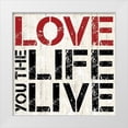 thumbnail image 1 of Gibbons, Lauren 20x20 White Modern Wood Framed Museum Art Print Titled - Love Live, 1 of 4