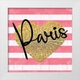 thumbnail image 1 of Gibbons, Lauren 20x20 White Modern Wood Framed Museum Art Print Titled - Paris Heart, 1 of 4