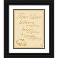 thumbnail image 1 of Gibbons, Lauren 20x24 Black Ornate Wood Framed with Double Matting Museum Art Print Titled - True Love B, 1 of 4