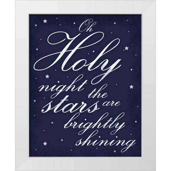 Gibbons, Lauren 20x24 White Modern Wood Framed Museum Art Print Titled - Holy Night