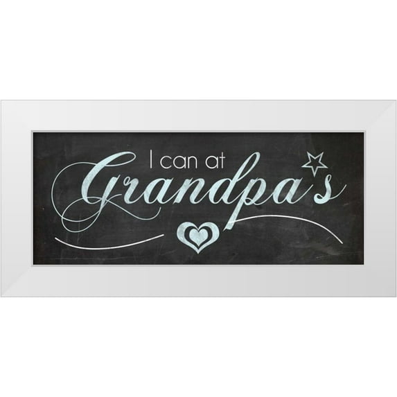Gibbons, Lauren 24x12 White Modern Wood Framed Museum Art Print Titled - At Grandpa