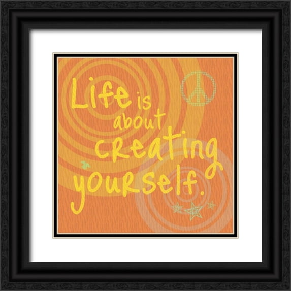 Gibbons, Lauren 26x26 Black Ornate Wood Framed with Double Matting Museum Art Print Titled - Creating Yourself