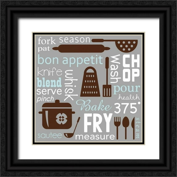 Gibbons, Lauren 26x26 Black Ornate Wood Framed with Double Matting Museum Art Print Titled - Kitchen Image