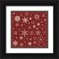 thumbnail image 1 of Gibbons, Lauren 26x26 Black Ornate Wood Framed with Double Matting Museum Art Print Titled - Snow Flake 2, 1 of 4