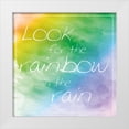 thumbnail image 1 of Gibbons, Lauren 26x26 White Modern Wood Framed Museum Art Print Titled - Rainbow In Rain, 1 of 4