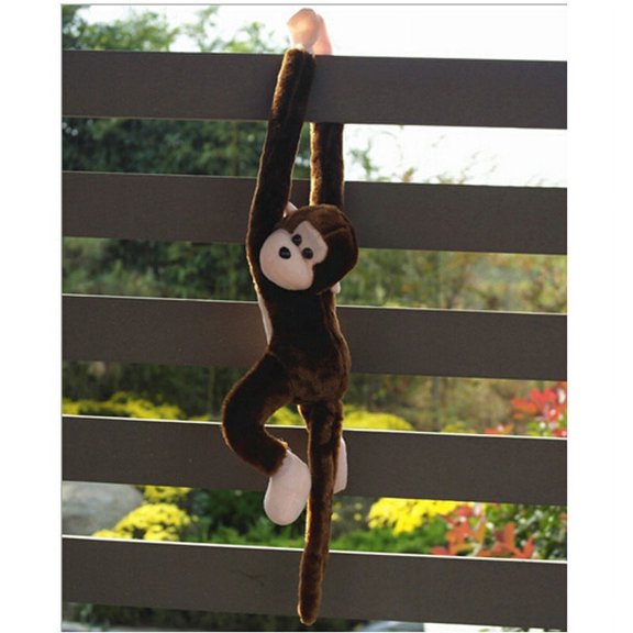 Gibbons Screech Monkey Plush Toy Doll, Soft Stuffed Plush Toy With Flexible Limbs And Hanging Design For Easy Attachment To Rails, Strollers Or Bed Frames, For Children's