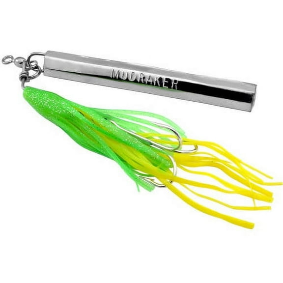 Gibbs-Delta 1-Pound Mudraker Jig, Green Chartreuse
