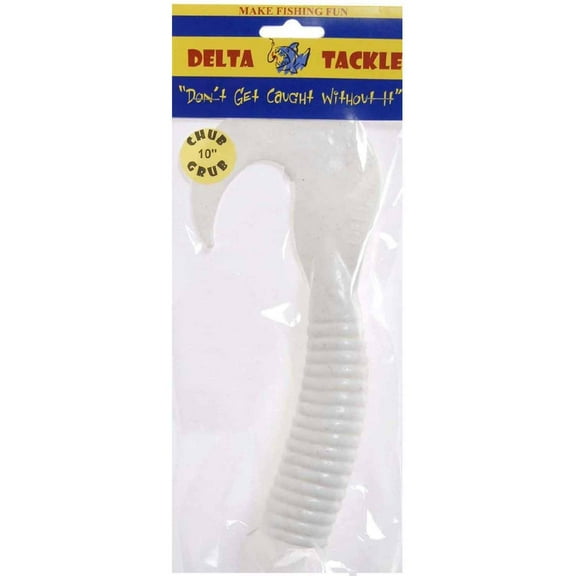 Gibbs HALI HAWG Chub Grub Fishing Bait Lure, 10-Inch, Glow