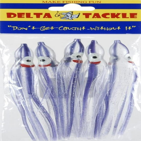 Gibbs Squid 4.5" Haze Uv Fishing Equipment, Purple