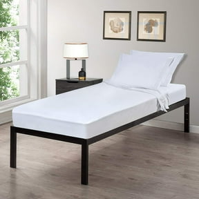 Giblin 4 Piece Set Cot Size 30" x 75" Fitted Flat Sheet Pillow Case Set Perfect for Camp Bunk Beds / RVs / Guest Beds (White)