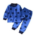 thumbnail image 1 of Gibobby 2-Piece Cozy Pajamas For Little/Big Trendy Boys Skateboarding Long Sleeves Soft PJs Set Kid(Blue,4-5 Years), 1 of 3