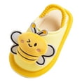 thumbnail image 1 of Gibobby Animal Slippers for Kids Toddler Cute Sheep Slippers Cozy Winter Plush Cotton Soft Home Indoor Flip Flops Kids(Yellow,9-12 Months), 1 of 6