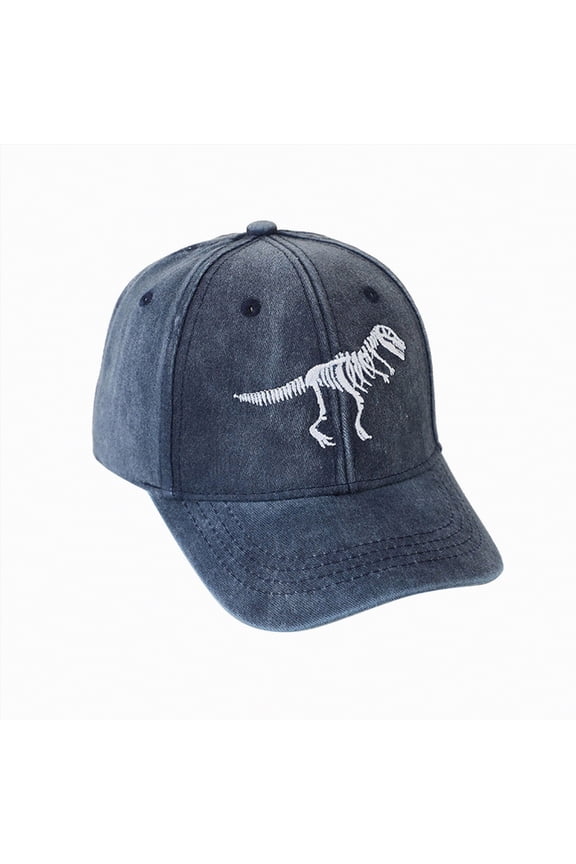 Baby Baseball Cap Dinosaur Pattern Toddler Snapback Hat Infant Ball Cap Newborn Hats for Boys Girls 12 18 Months 1-4T Kids Summer Sun Hat(One Size,Blue)