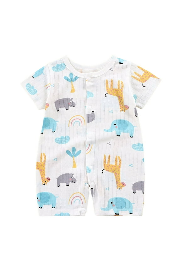 Baby Boy Rompers 2 Pack - 100% Cotton Clothes, Rompers for Newborn, Infant, and Baby Boy(Yellow,6-12 Months)