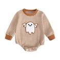 thumbnail image 1 of Gibobby Baby Cotton Fooltess Pajamas with Mitten, Infant Romper Zip Up One Piece Jumpsuits Outfit,Orange,12-18 M, 1 of 4