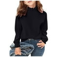thumbnail image 1 of Gibobby Baby Girl Sweater Floral Knit Sweaters Toddler Infant Newborn Crewneck Pullover Sweatshirt Long Sleeve Tops,Black,1-2 Years, 1 of 5