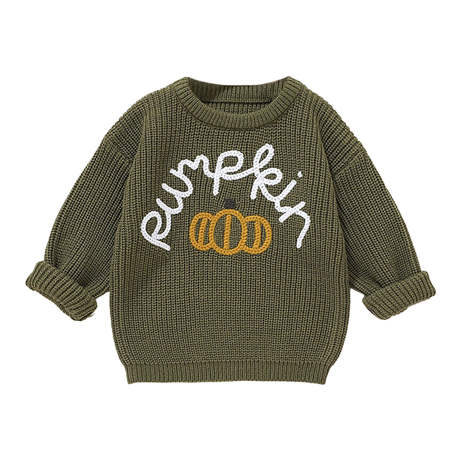 Gibobby Baby Girl Winter Clothes Basic Plain Cute Ruffle Sweater ...