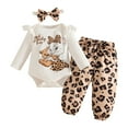 thumbnail image 1 of Gibobby Baby Girls Western Clothes Set Let's Go Girls Bodysuit Ribbed Flared Pants Headband 3pcs Cowgirl Outfit(White,9-12 Months), 1 of 9