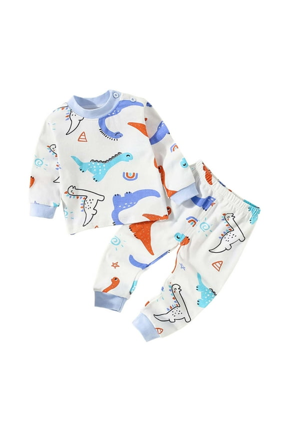 Baby Pajama Sets with Bamboo Viscose, Snug fit Cooling Pjs for Girls Boys Kids Toddler, Cool-touch Sleepers Sleepwear,Light Blue,12-18 Months