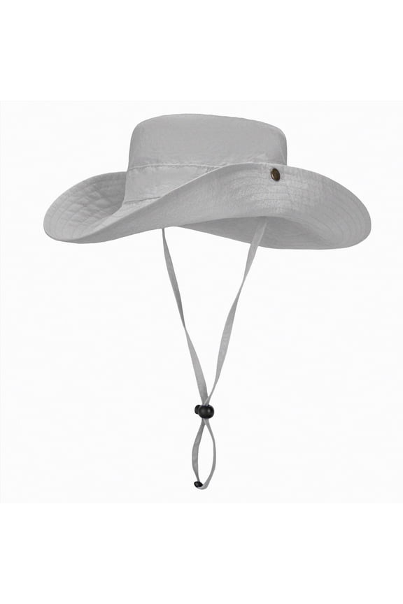 Baby Sun Hat UPF 50+ Sun Protective Toddler Bucket Hat Cartoon Print Wide Brim Summer Outdoor Play Beach Hat for Boys Girls 12-18 Months 1T 2T 3T 4T 5T 6T(3-10 Years,Grey)