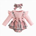 thumbnail image 1 of Gibobby Basic Infant Romper Long Sleeve Solid Bodysuit Jumpsuit Soft 3 6 9 12 18 Months Newborn One-Piece Infant Long Sleeve Bodysuit(0-3 Months,Pink), 1 of 8
