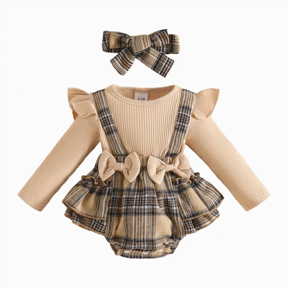 Gibobby Basic Infant Romper Long Sleeve Solid Bodysuit Jumpsuit Soft 3 6 9 12 18 Months Newborn One-Piece Infant Long Sleeve Bodysuit(12-18 Months,Brown)