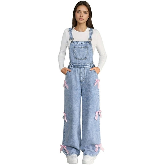 Gibobby Big Girls Bootcut Denim Pants Kids Girls Casual Baggy Wide Leg Denim Pants Elastic Waist Casual Jeans(Light Blue,7-8 Years)