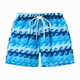 thumbnail image 1 of Gibobby Boy/Little Boys Quick Dry Beach Board Shorts Kids 1T 2T 3T 4T 5T 6T Swim Trunks UPF 50+ Swimsuit with Pockets(18-24 Months,Blue), 1 of 5