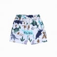 thumbnail image 1 of Gibobby Boy/Toddler Boy Swim Trunks with Liner Funny Printed Swim Shorts for KidsBoys Swim Trunks Rubble UPF50+ Quick Dry Boys Swim Shorts(18-24 Months,White), 1 of 6