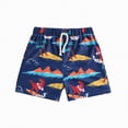 thumbnail image 1 of Gibobby Boy/Toddler Boys Swim Trunks Cartoon Truck Cute Excavator Vehicle 1T 2T 3T 4T 5T 6T Beach Board Shorts Drawstring Swimsuit 3T(6-12 Months,Blue), 1 of 6
