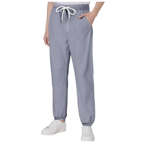 Gibobby Boys Cargo Pants Toddler Children Boys Pull On Solid Sports Jogger Workout Cargo Casual Pants(Grey,4-5 Years)