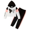 thumbnail image 1 of Gibobby Boys' Fleece Jogger Set - 2 Piece Basic Solid Full Zip Hoodie and Sweatpants(Pink,4-5 Years), 1 of 8