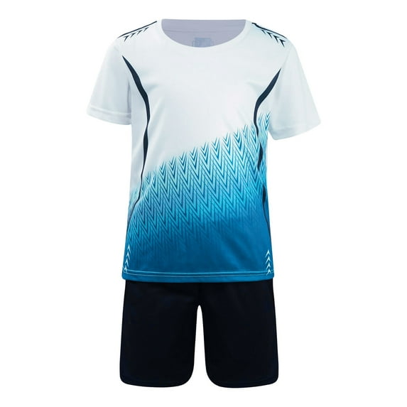 Gibobby Boys Loose Athletic Short-Sleeve Shirt and Active Mesh Shorts Set Two Piece Clothes Set Summer Outfits(White,11-12 Years)