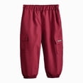 thumbnail image 1 of Gibobby Boys Pants Little Boys Pants Cargo Joggers Pants 2T 3T 4T 5T 6T 7T Toddler Quick Dry Lightweight Hiking Pants Kids Toddler Pull On Pants(5-6 Years,Brick Red), 1 of 4