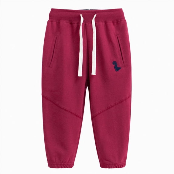 Gibobby Boys Pants Toddler Boys Joggers Pants 12 Months 2T 3T 4T 5T Kids Athletic Soft Sweatpants With Pocket Drawstring Toddler Jogger Pants(12-18 Months,Red)