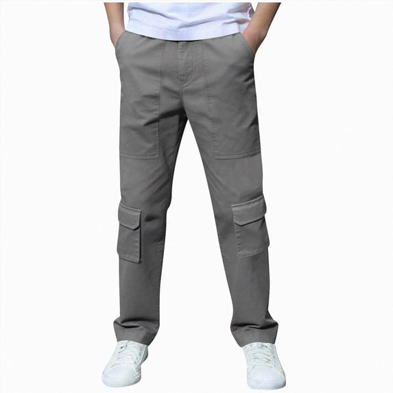 Gibobby Boys Pants Toddler Kids Boys Joggers Sweatpants Hiking Pants Drawstring Waist Track Pants Athletic Workout Casual Cozy Trousers For 1T 2T 3T 4T 5T 6T Kids(11-12 Years,Grey)