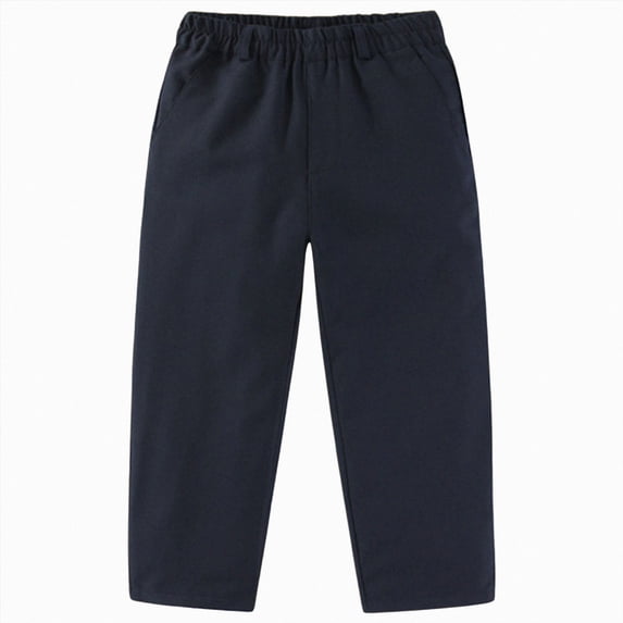 Gibobby Boys Pants Toddler Kids Little Boys Pant 2T 3T 4T 5T 6T Casual Schoolwear Drawstring Straight Leg Soft Pants With Pockets Boys Warm Casual Pants(15-16 Years,Navy)