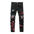 thumbnail image 1 of Gibobby Boys Stretch Flare Jeans 8-12Y Crossover Waist Denim Pants Exercise Basics Slim Casual Streetwear(Orange,12-13 Years), 1 of 7