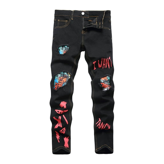 Gibobby Boys Stretch Flare Jeans 8-12Y Crossover Waist Denim Pants Exercise Basics Slim Casual Streetwear(Orange,12-13 Years)